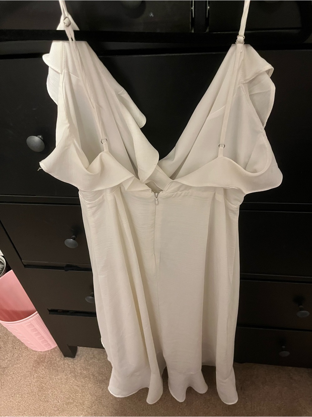 White Ruffle dress - Picture 2 of 3